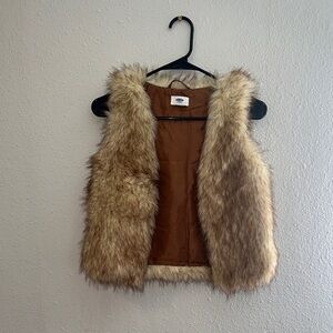 Old Navy Faux Fur Vest - Brown